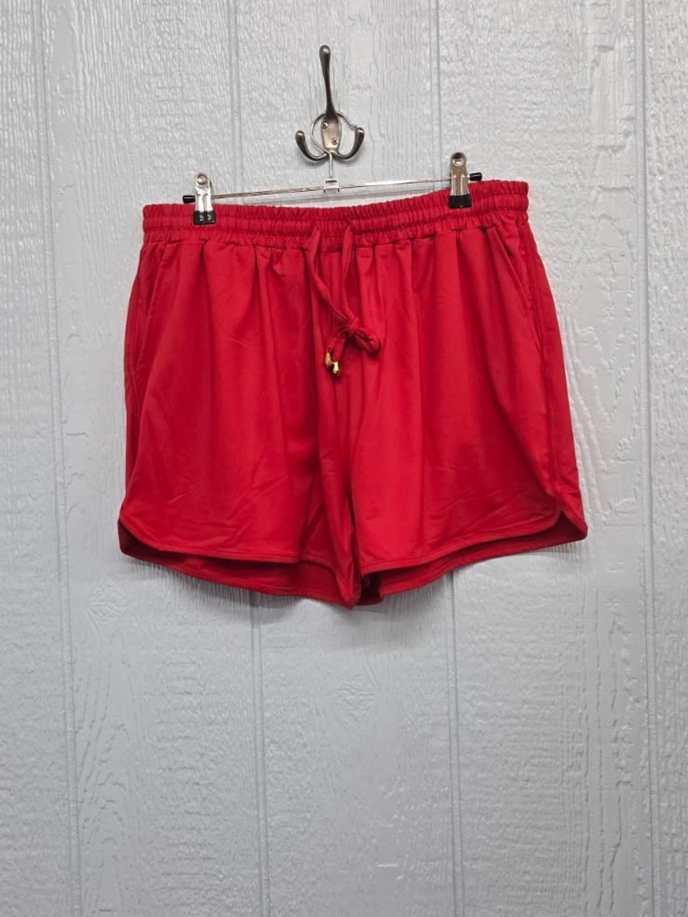 New 3X Jess Lea Women's Red Drawstring Everyday Shorts